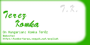 terez komka business card