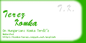 terez komka business card